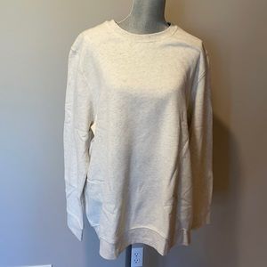 Women’s XXL Cream Heather Crew sweatshirt